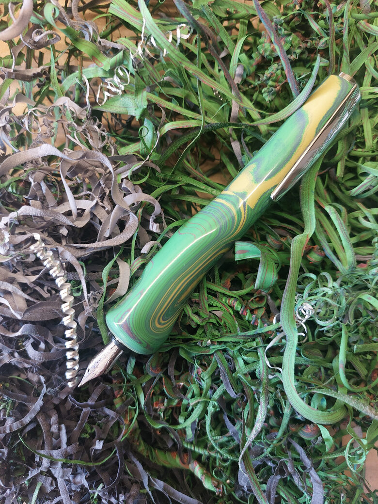 Gebettet auf Drehspähne